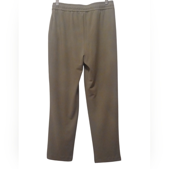 Joie - NWT Olive Green Straight Leg Pants W/ Tie String, Elastic Waist, Size P/S - Picture 4 of 9